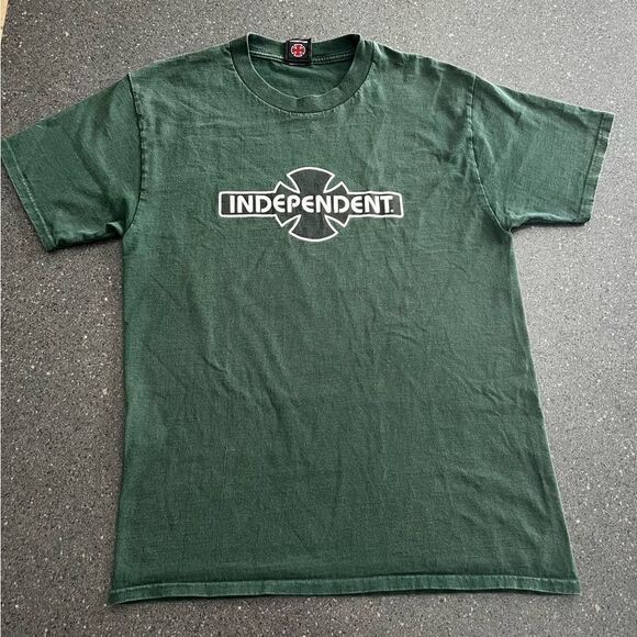 Vintage Men's Independent Green T-Shirt Size S - Picture 3 of 7